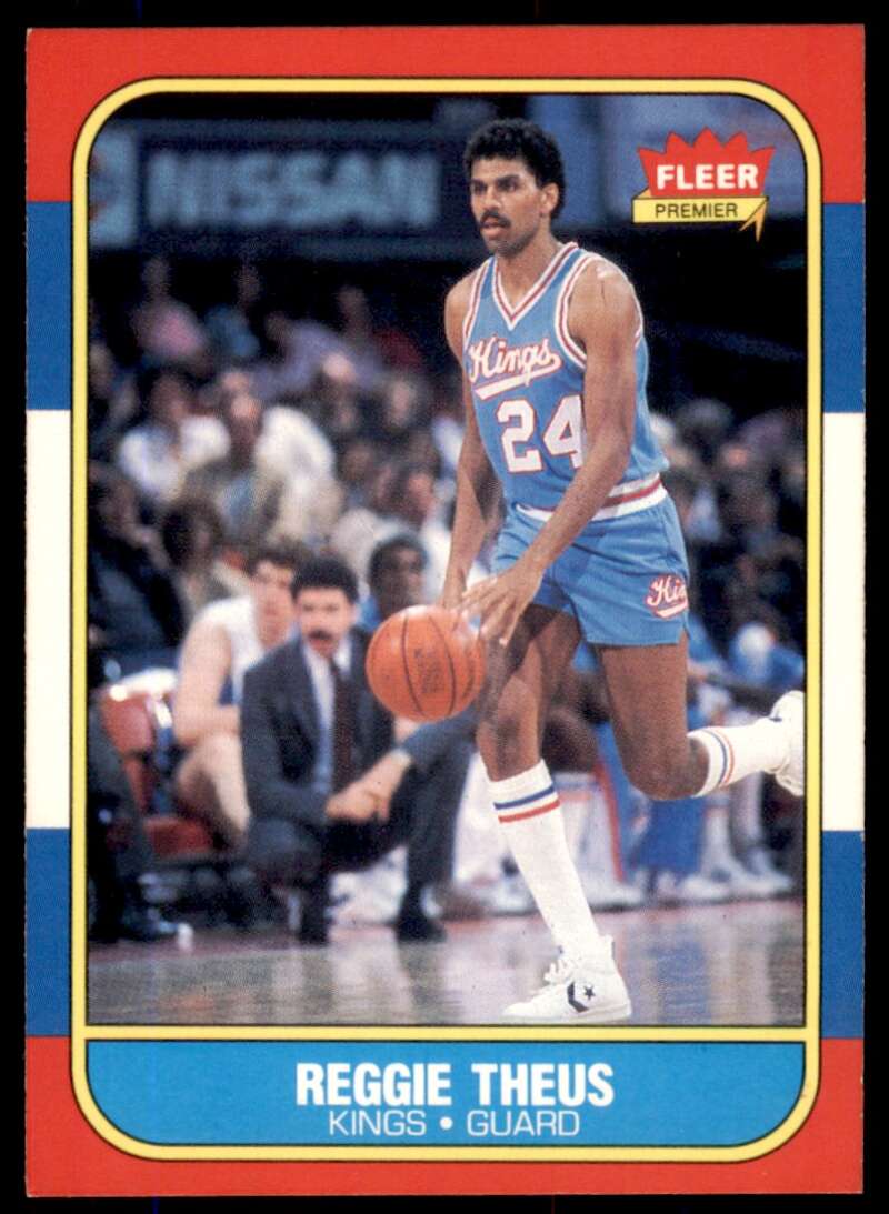 Reggie Theus Card 1986-87 Fleer #108 Image 1