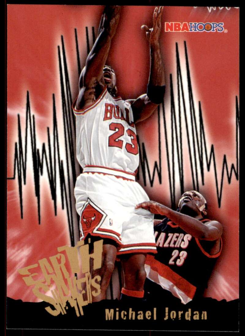 Michael Jordan Card 1995-96 Hoops #358 Image 1