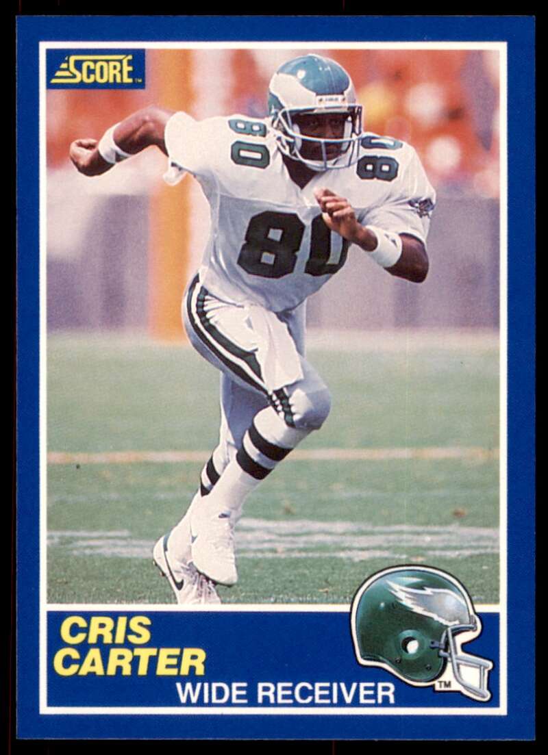 Cris Carter Rookie Card 1989 Score #72 Image 1