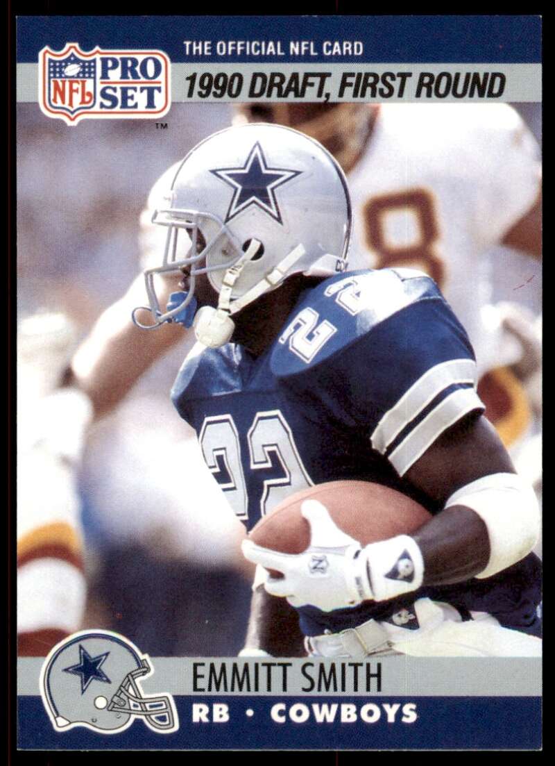 Emmitt Smith Rookie Card 1990 Pro Set #685 Image 1