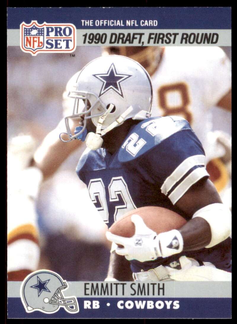 Emmitt Smith Rookie Card 1990 Pro Set #685 Image 1