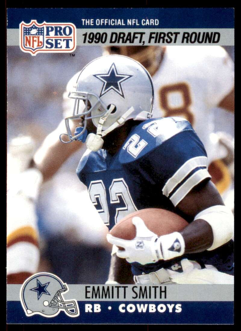 Emmitt Smith Rookie Card 1990 Pro Set #685 Image 1