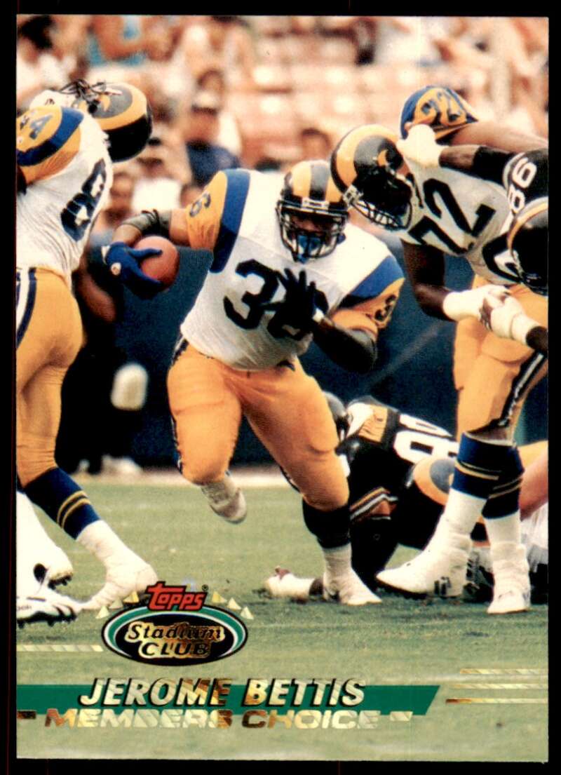 Jerome Bettis Rookie Card 1993 Stadium Club #506 Image 1