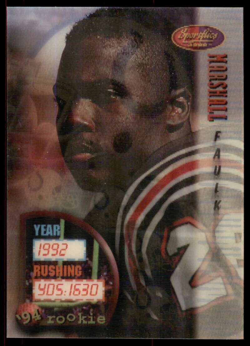 Marshall Faulk Rookie Card 1994 Sportsflics #152 Image 1