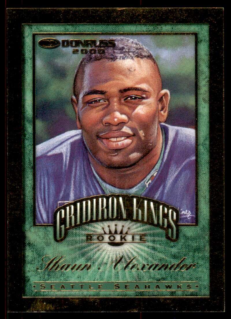 Shaun Alexander Rookie Card 2000 Donruss Rookie Gridiron Kings #GK-8 Image 1