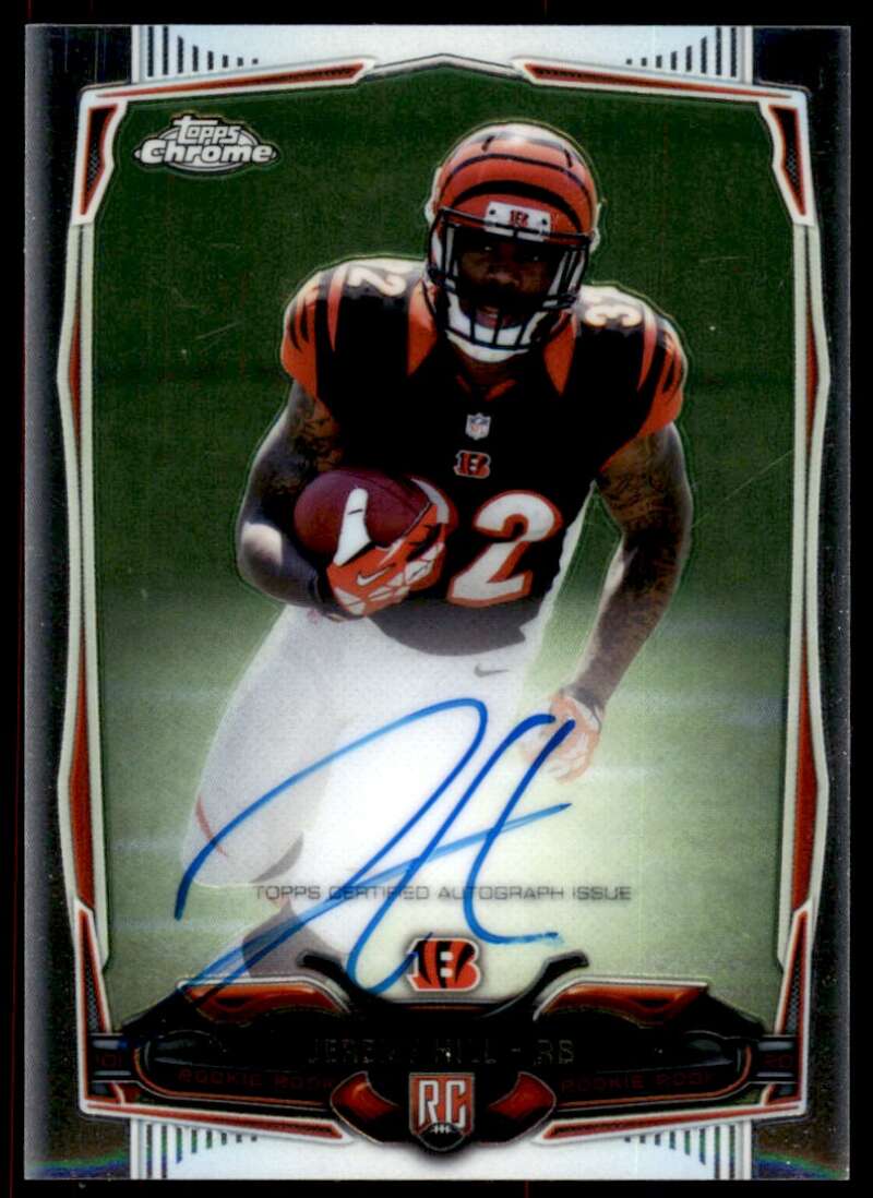 Jeremy Hill Rookie Card 2014 Topps Chrome Autograph #125 Image 1