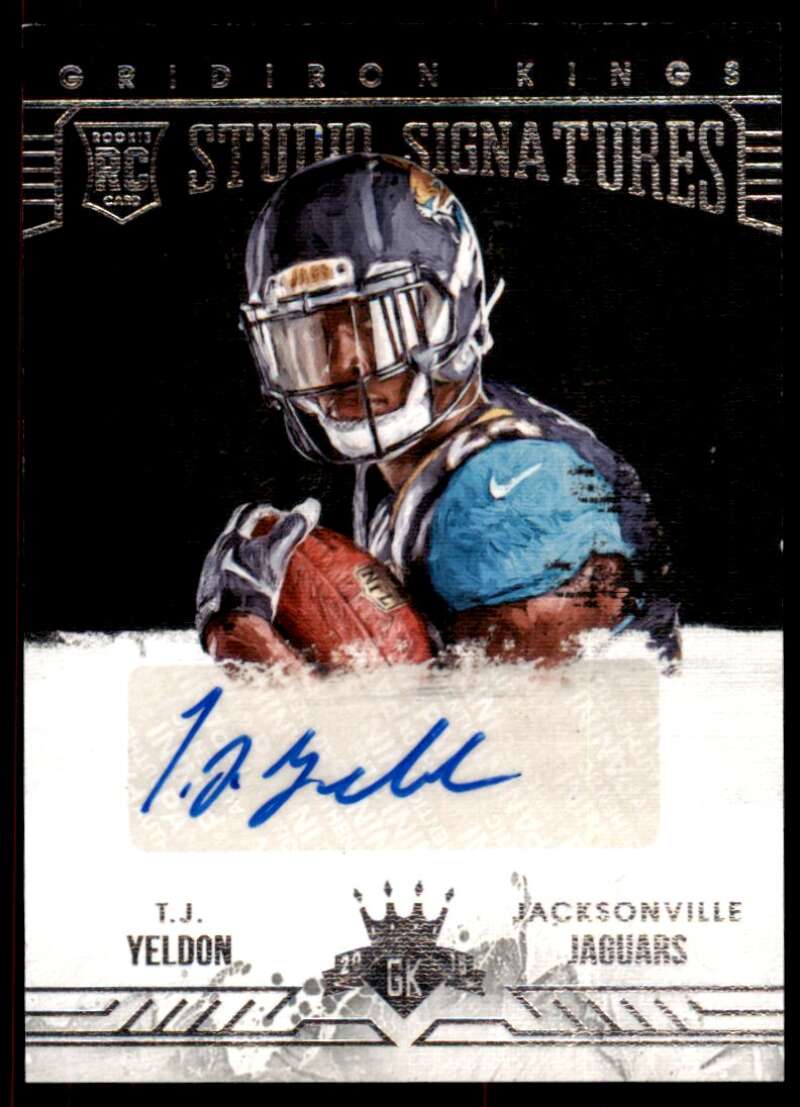 T. J. Yeldon Rookie Card 2015 Studio Signatures Gridiron Kings Autograph #rss-tj Image 1