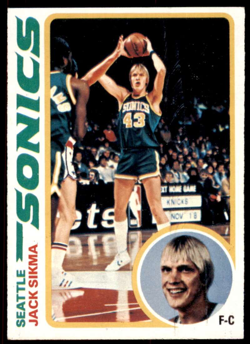 Jack Sikma Rookie Card 1978-79 Topps #117 Image 1