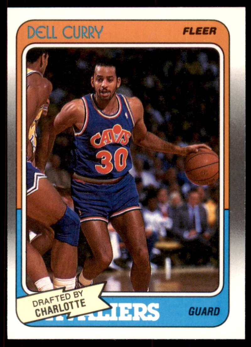 Dell Curry Rookie Card 1988-89 Fleer #14 Image 1