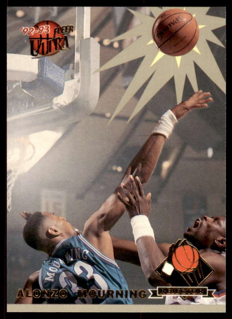 Alonzo Mourning Rookie Card 1992-93 Ultra Rejectors #1 Image 1