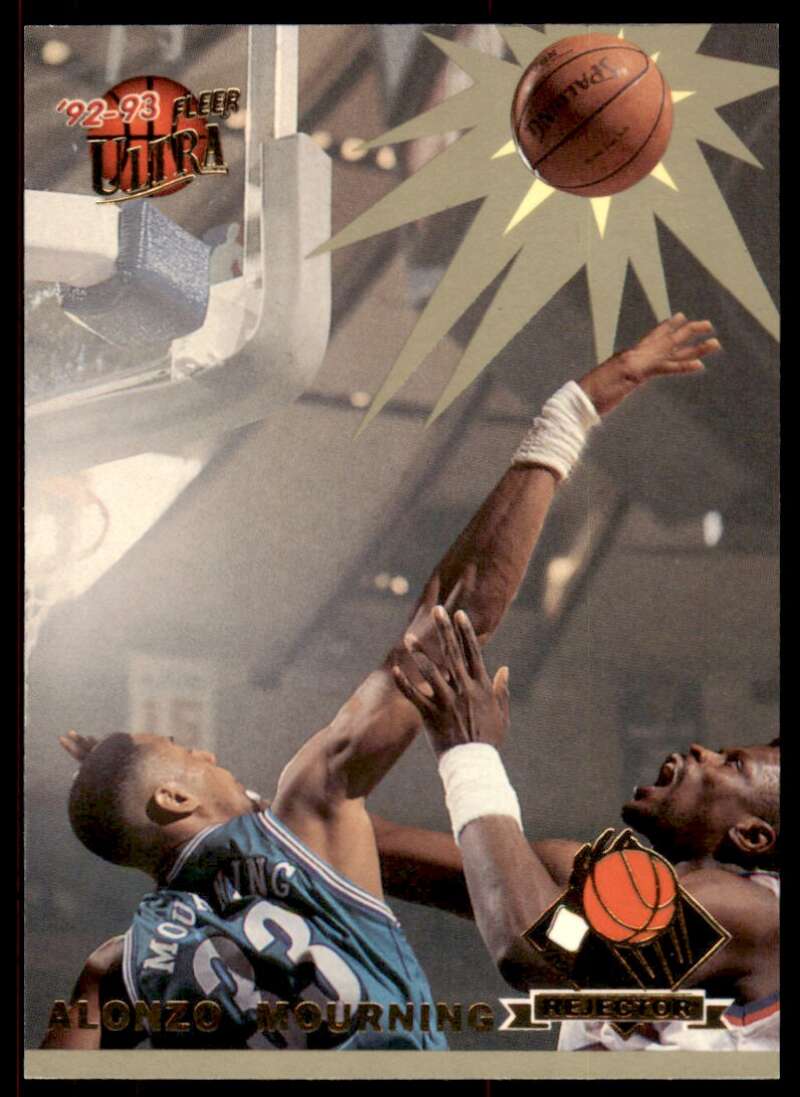 Alonzo Mourning Rookie Card 1992-93 Ultra Rejectors #1 Image 1