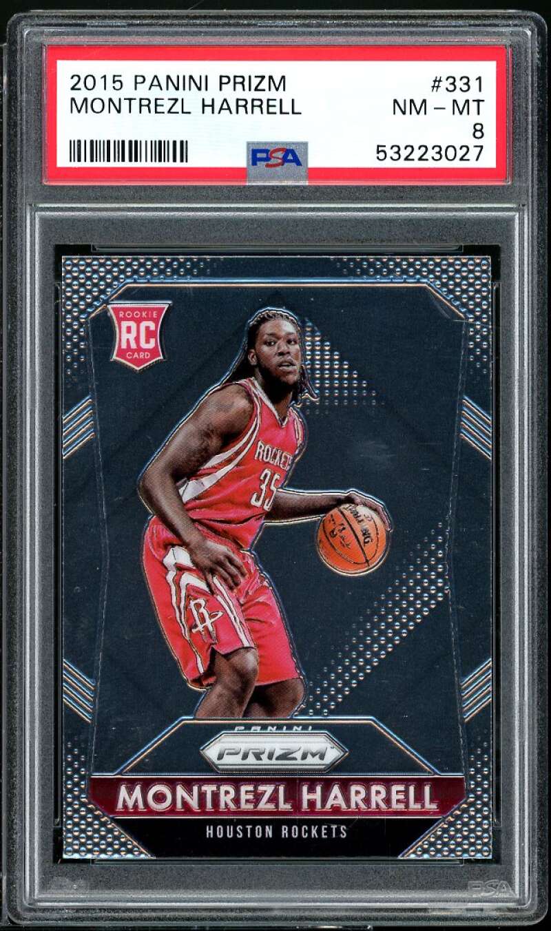 Montrezl Harrell Rookie Card 2015-16 Panini Prizm #331 PSA 8 Image 1