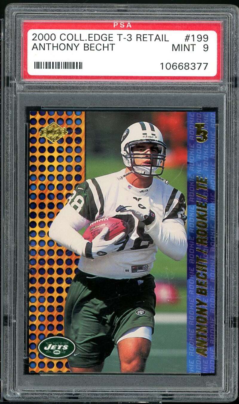 Anthony Becht Rookie Card 2000 Collector's Edge T3 Retail #199 PSA 9 Image 1