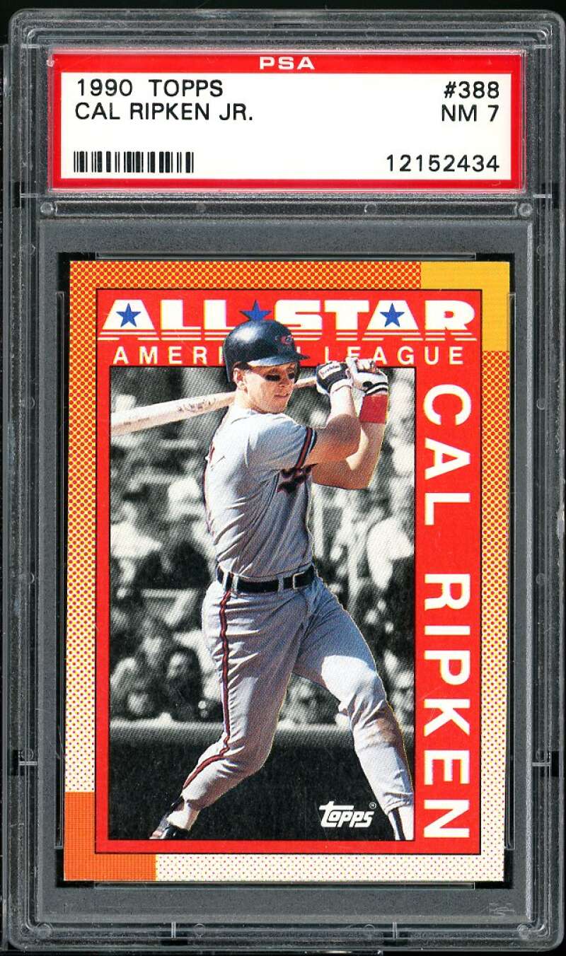 Cal Ripken Card 1990 Topps #388 PSA 7 Image 1