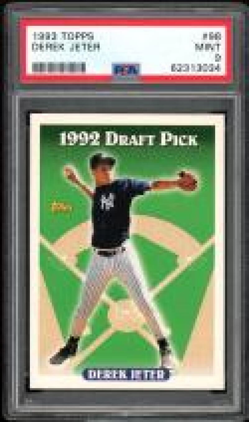 Derek Jeter Rookie Card 1993 Topps #98 PSA 9 Image 1