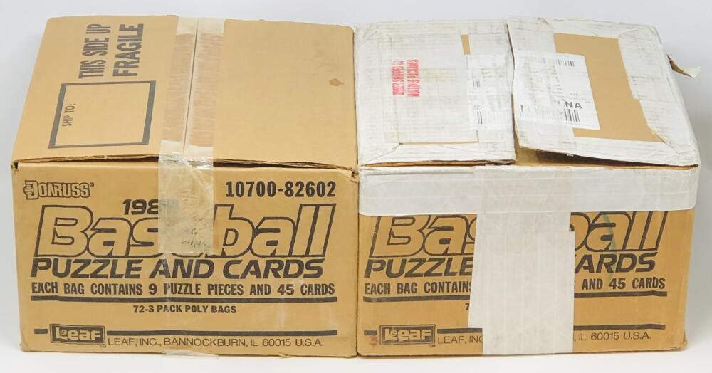 (2) 1989 Donruss Rack Pack Baseball Case Lot Image 1