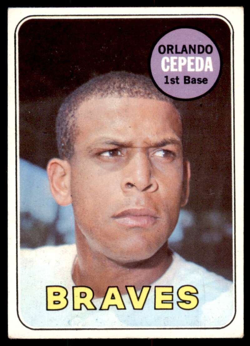 Orlando Cepeda Card 1969 Topps #385 Image 1