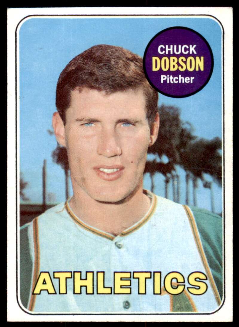 Chuck Dobson Card 1969 Topps #397 Image 1