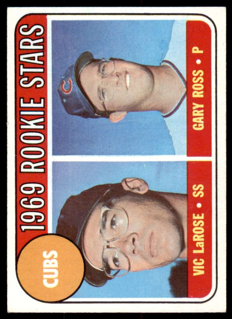 Cubs Rookies - Vic LaRose/Gary Ross Rookie Card 1969 Topps #404 Image 1