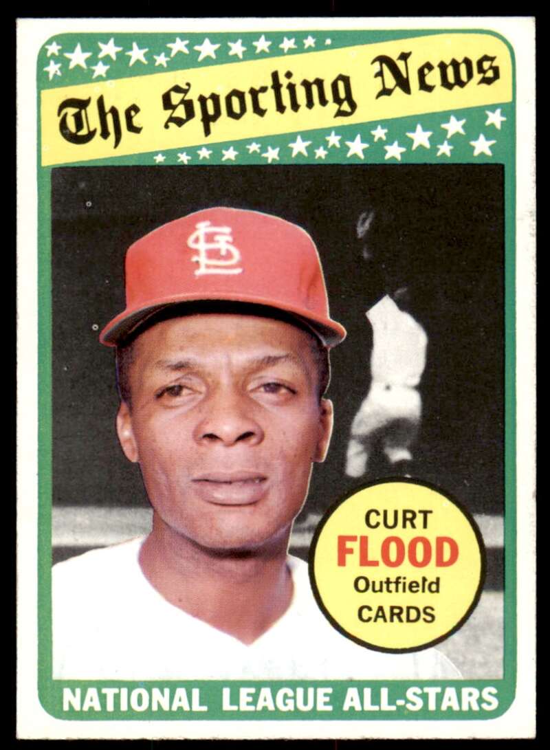 Curt Flood Card 1969 Topps #426 Image 1