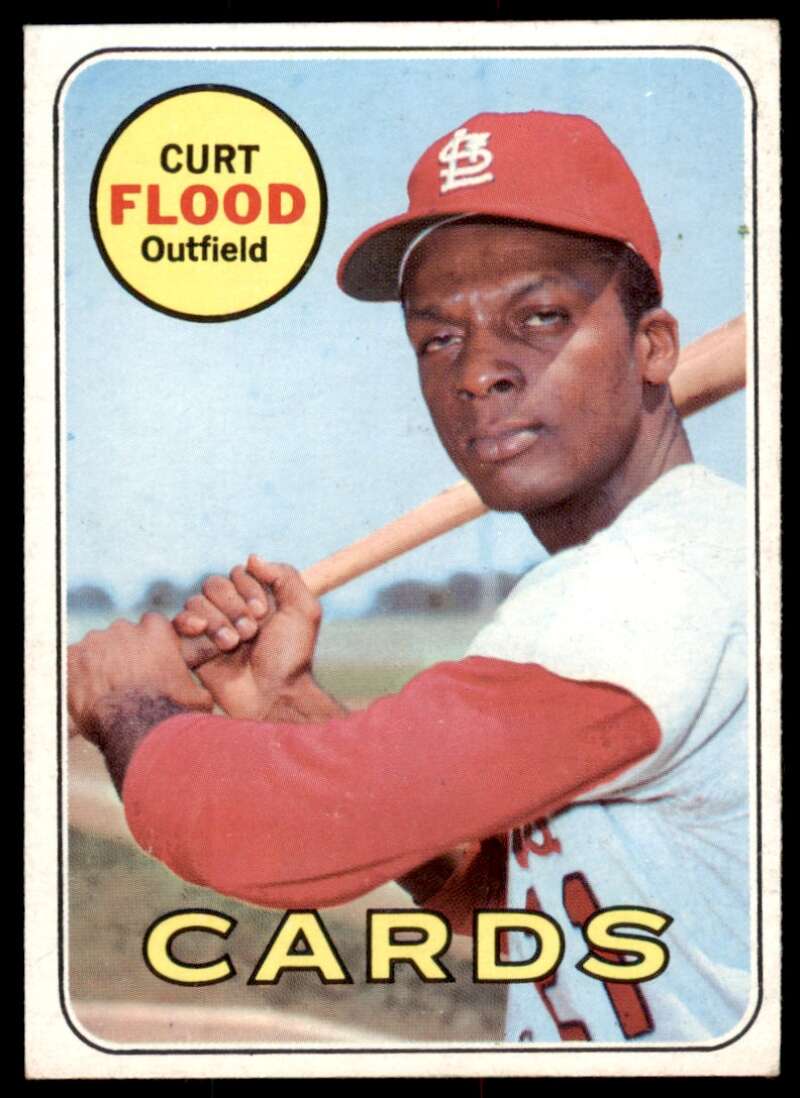 Curt Flood Card 1969 Topps #540 Image 1