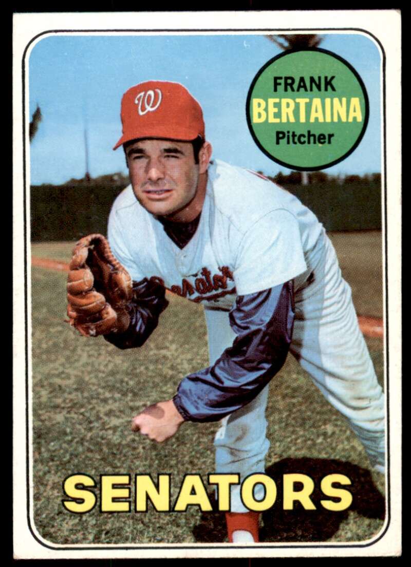 Frank Bertaina Card 1969 Topps #554 Image 1