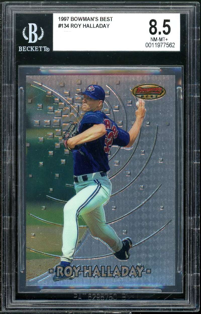 Roy Halladay Rookie Card 1997 Bowman's Best #34 BGS 8.5 Image 1