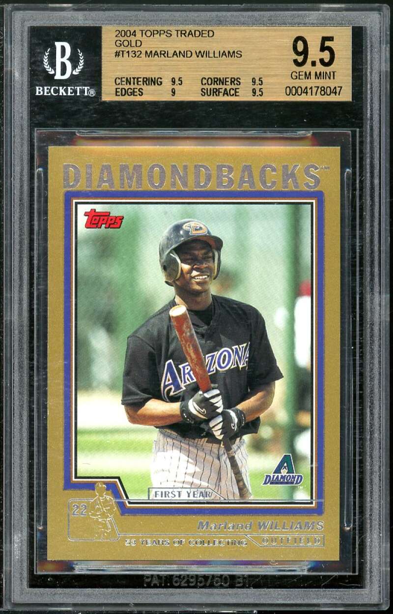 Marland Williams Rookie 2004 Topps Traded Gold #T132 BGS 9.5 (9.5 9.5 9 9.5) Image 1