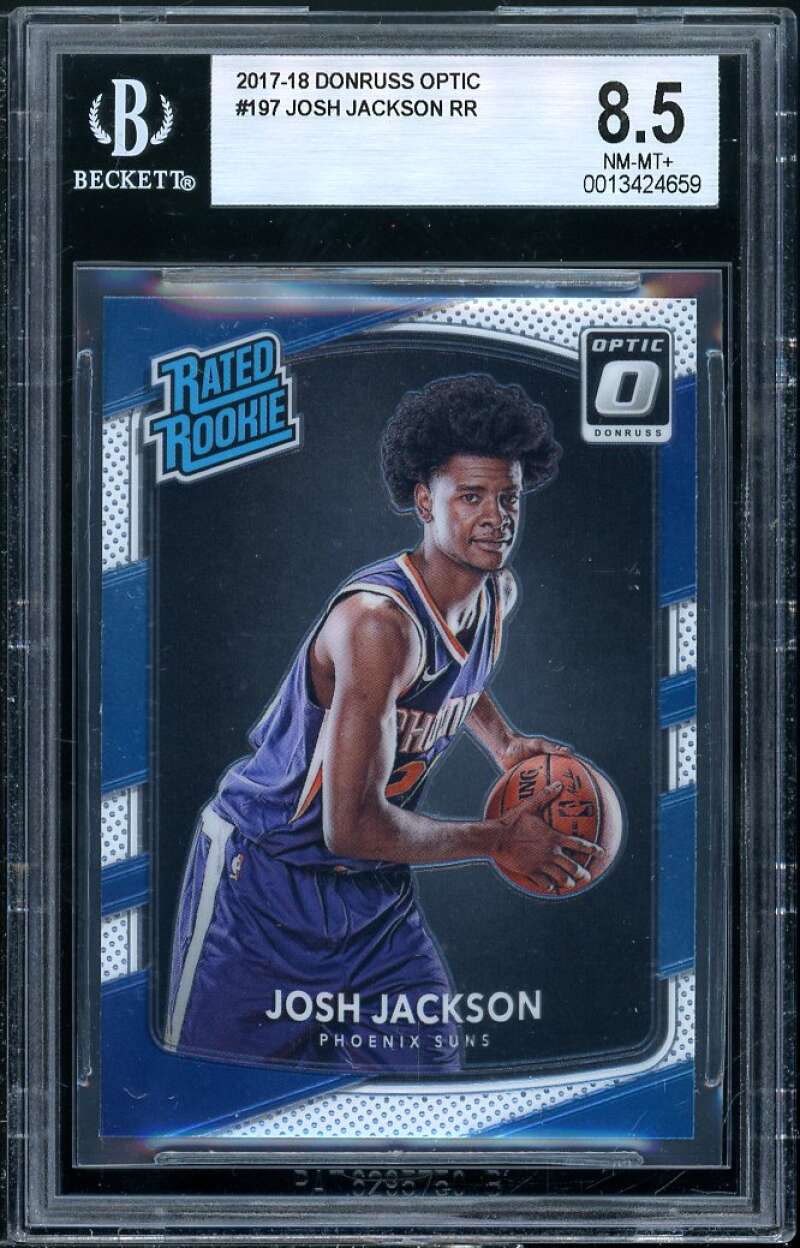 Josh Jackson Rookie Card 2017-18 Donruss Optic #197 BGS 8.5 Image 1