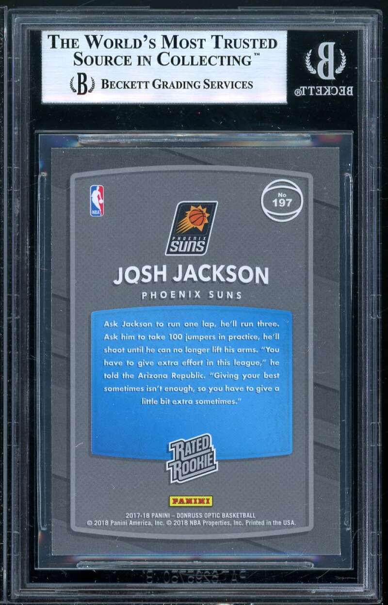 Josh Jackson Rookie Card 2017-18 Donruss Optic #197 BGS 8.5 Image 2