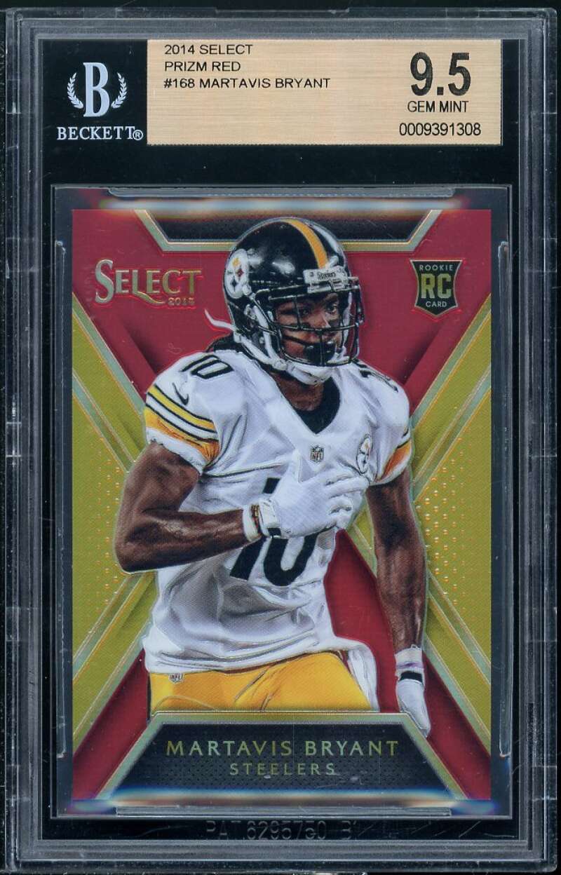 Martavis Bryant Rookie Card 2014 Select Prizm Red #168 BGS 9.5 Image 1