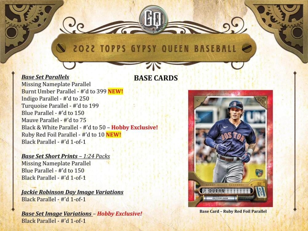 2022 Topps Gypsy Queen Baseball Hobby Box Image 5