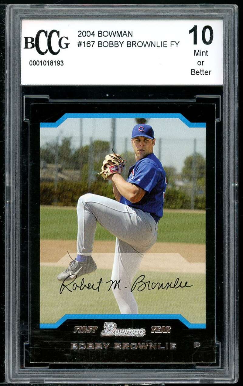 Bobby Brownlie Rookie Card 2004 Bowman #167 BGS BCCG 10 Image 1