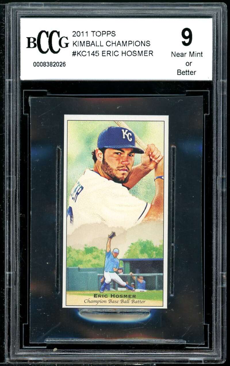 Eric Hosmer Rookie Card 2011 Topps Kimball Chamions #DK145 BGS BCCG 9 Image 1