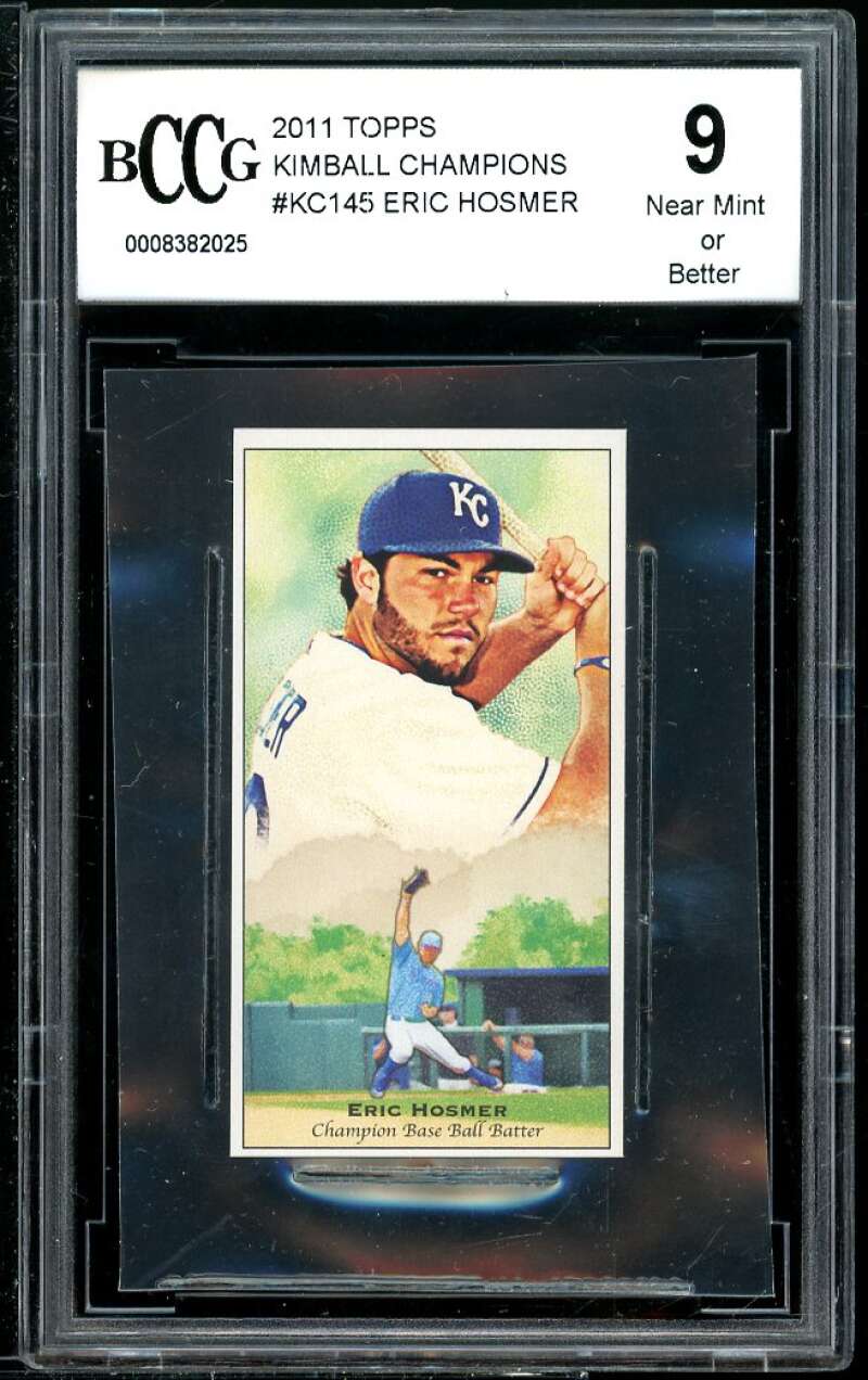 Eric Hosmer Rookie Card 2011 Topps Kimball Chamions #DK145 BGS BCCG 9 Image 1