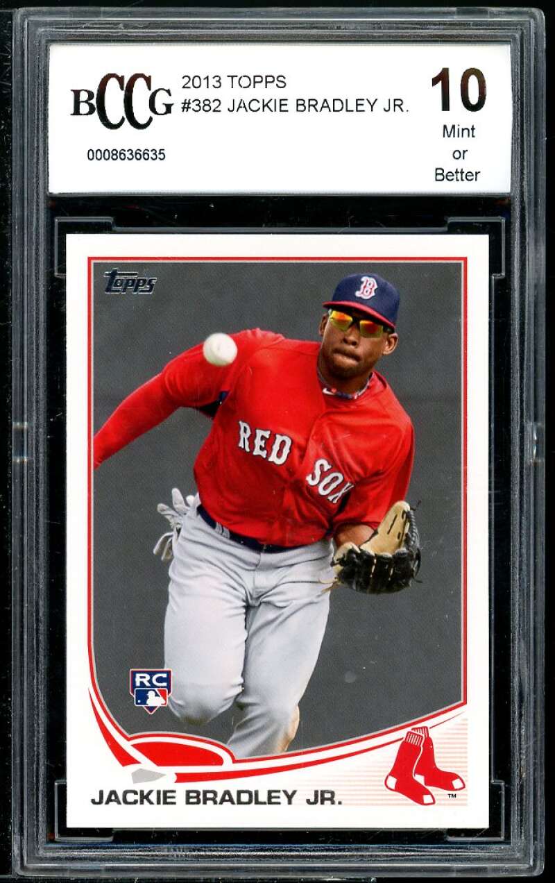 Jackie Bradley Jr. Rookie Card 2013 Topps #382 BGS BCCG 10 Image 1