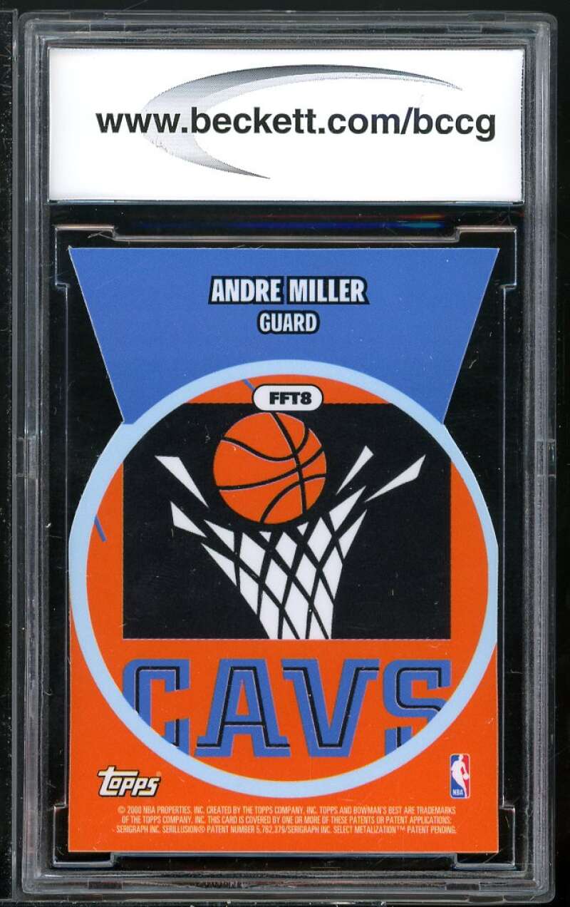 Andre Miller Rookie 1999-00 Bowman's Best Franchise Futures #FFT8 BGS BCCG 10 Image 2