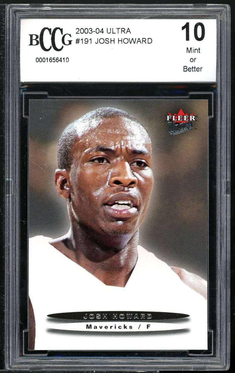 Josh Howard Rookie Card 2003-04 Ultra #191 BGS BCCG 10 Image 1