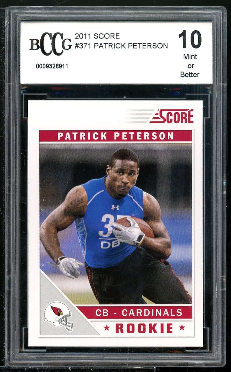 Patrick Peterson Rookie Card 2011 Score #371 BGS BCCG 10 Image 1