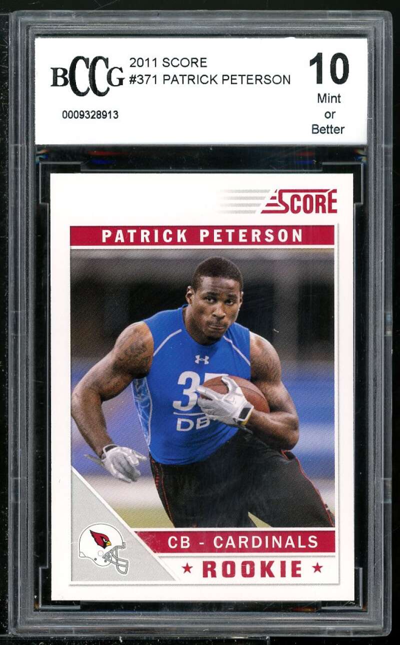 Patrick Peterson Rookie Card 2011 Score #371 BGS BCCG 10 Image 1