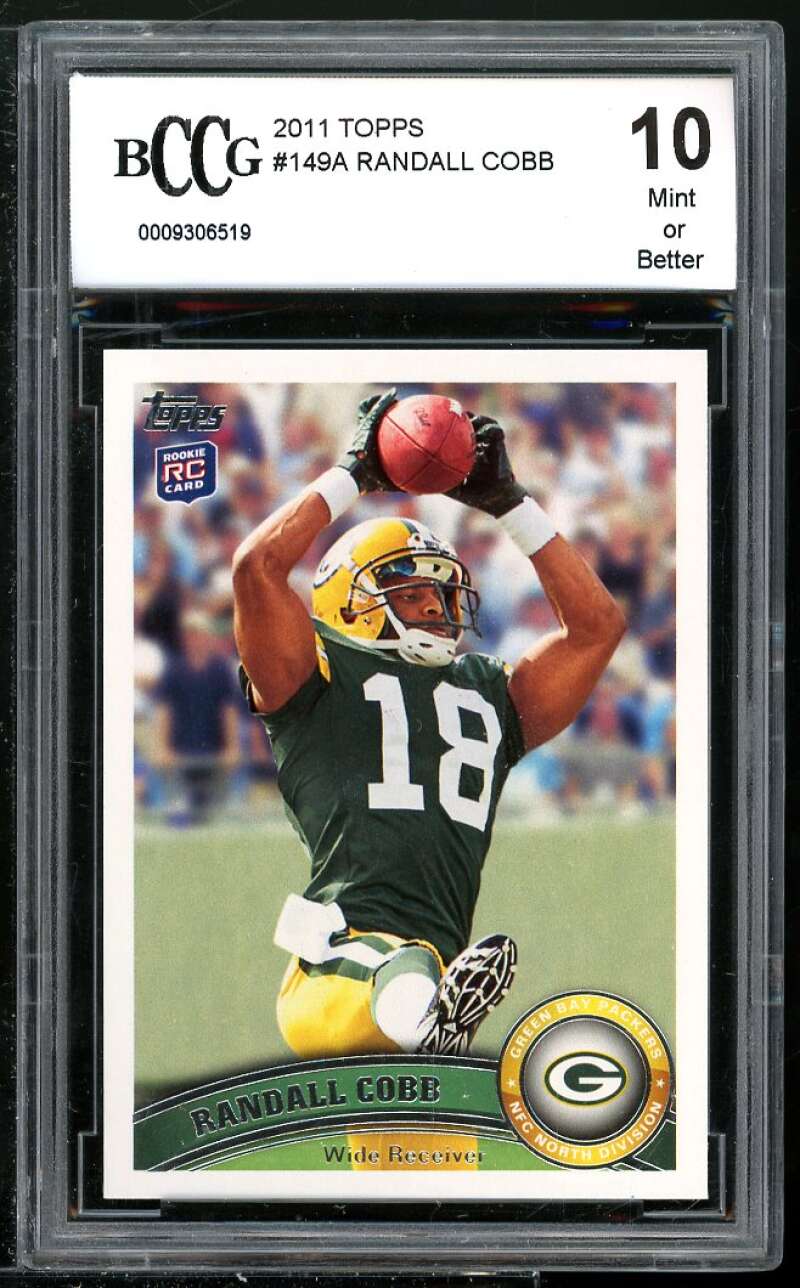 Randall Cobb Rookie Card 2011 Topps #149A BGS BCCG 10 Image 1