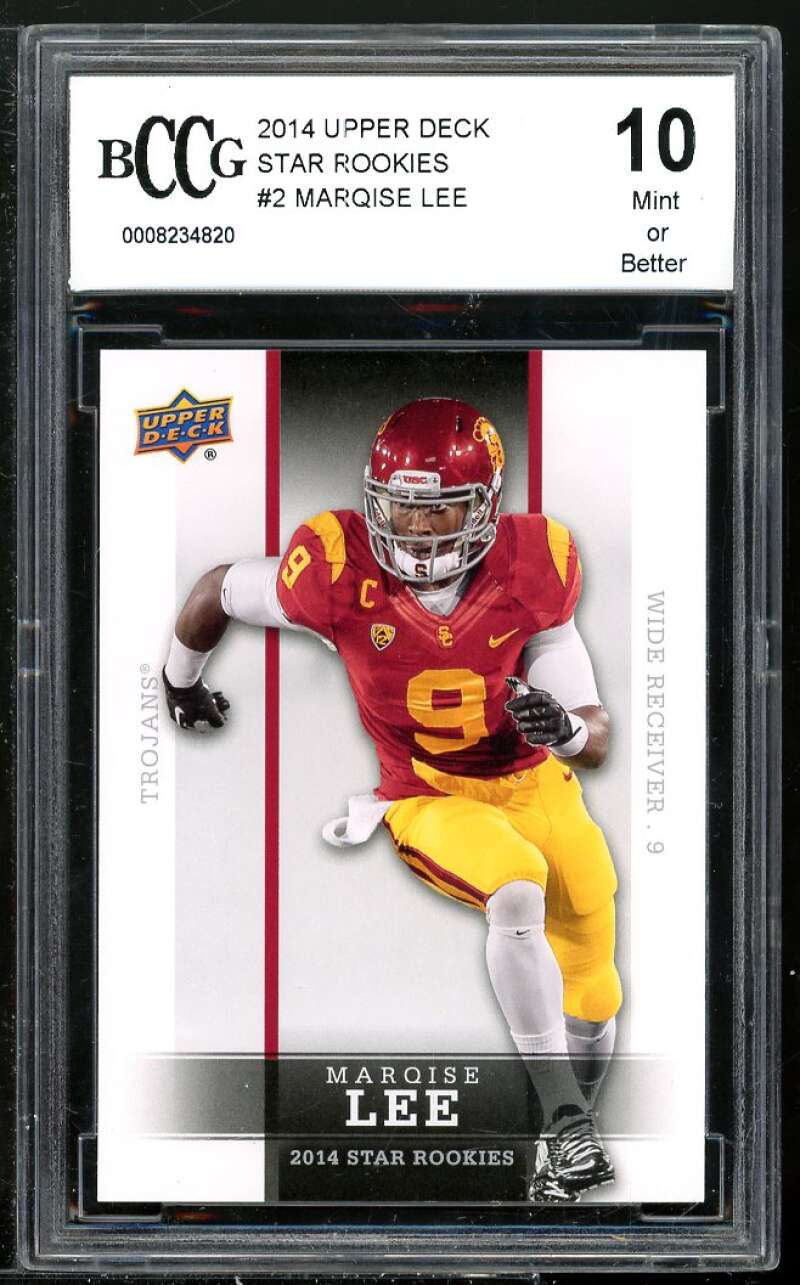 Marqise Lee Rookie Card 2014 Upper Deck Star Rookies #2 BGS BCCG 10 Image 1