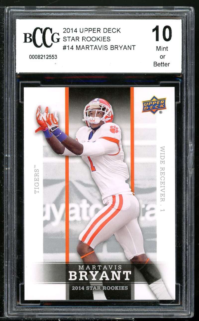 Martavis Bryant Rookie Card 2014 Upper Deck Star Rookies #14 BGS BCCG 10 Image 1