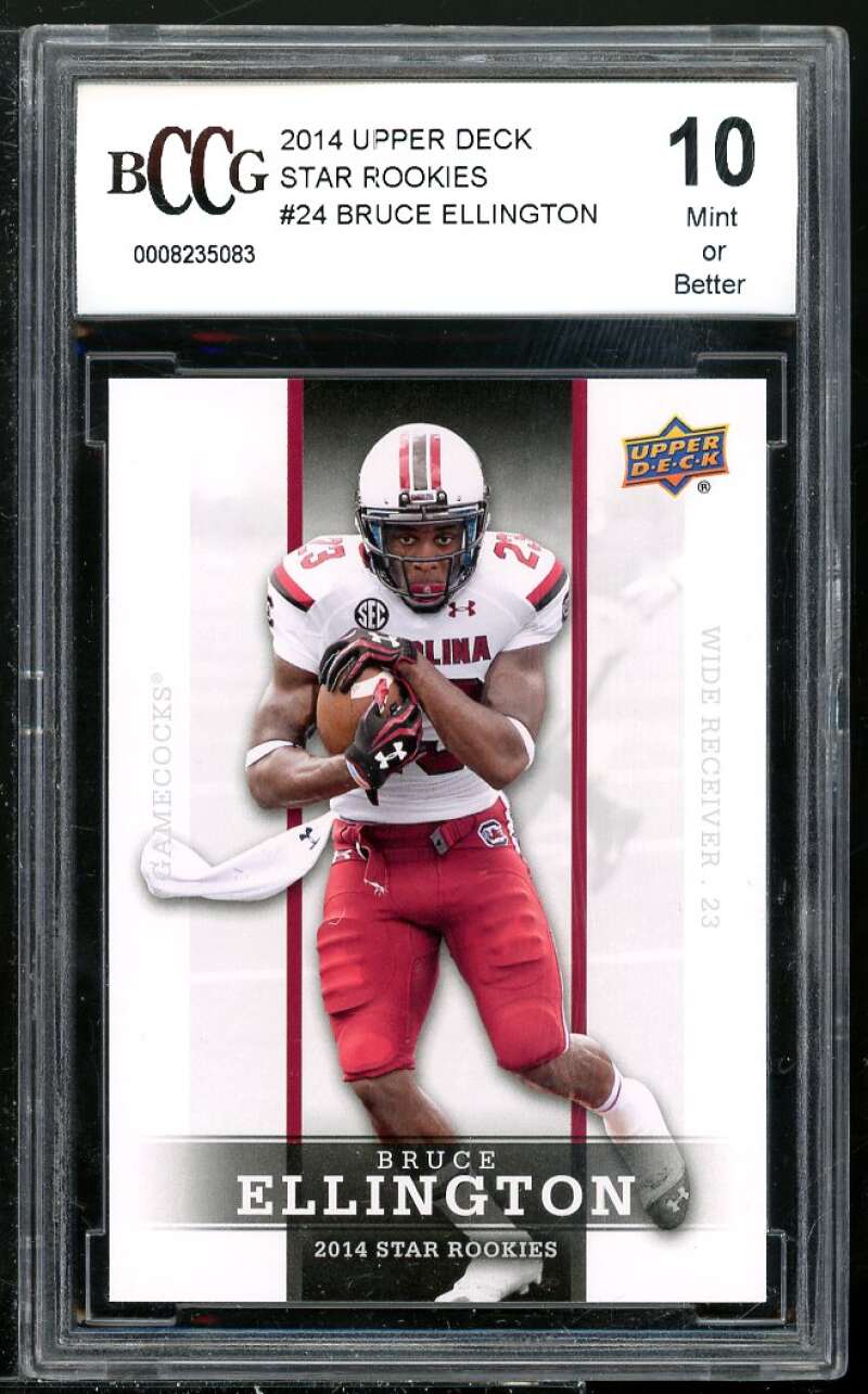 Bruce Ellington Rookie Card 2014 Upper Deck Star Rookies #24 BGS BCCG 10 Image 1