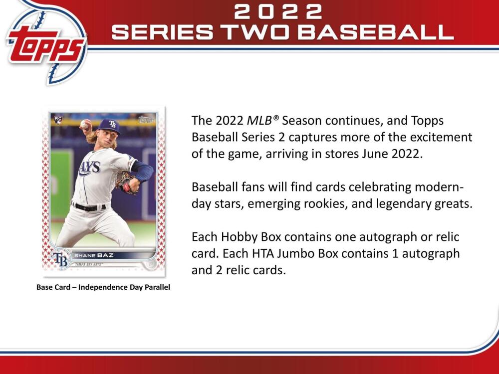 2022 Topps Series 2 Baseball Hobby Box Image 3