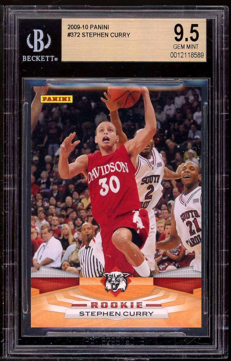 Stephen Curry Rookie Card 2009-10 Panini #372 BGS 9.5 Image 1