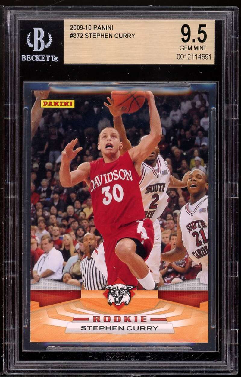 Stephen Curry Rookie Card 2009-10 Panini #372 BGS 9.5 Image 1