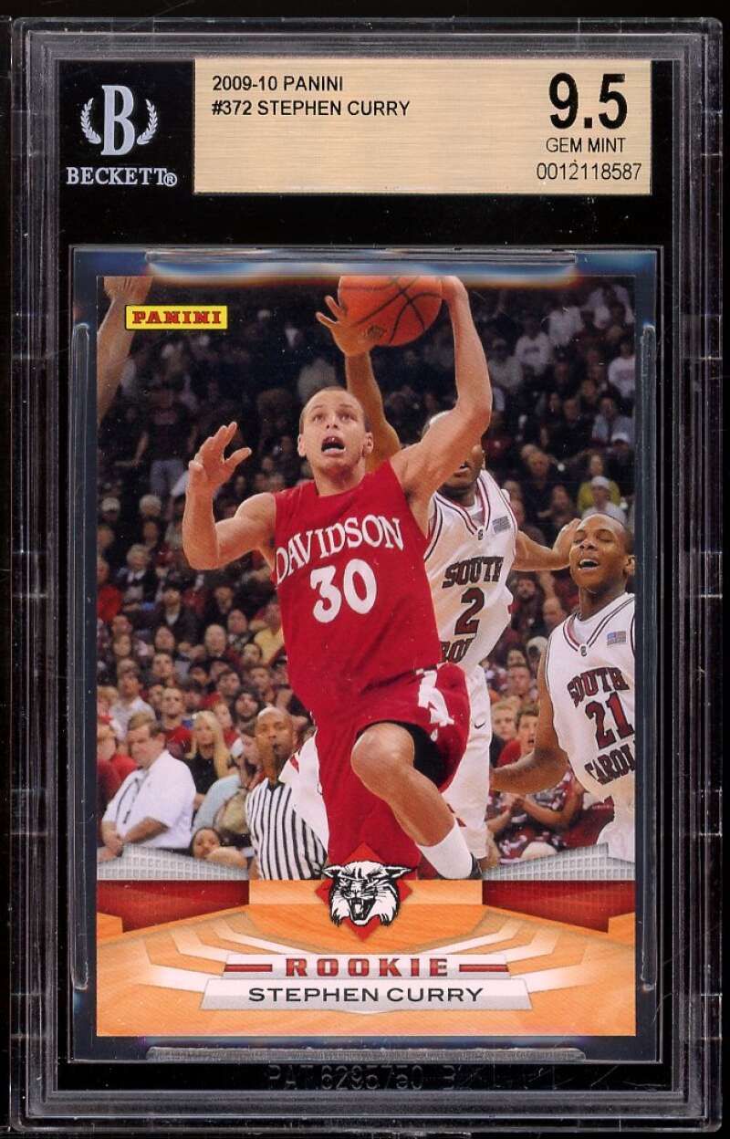 Stephen Curry Rookie Card 2009-10 Panini #372 BGS 9.5 Image 1