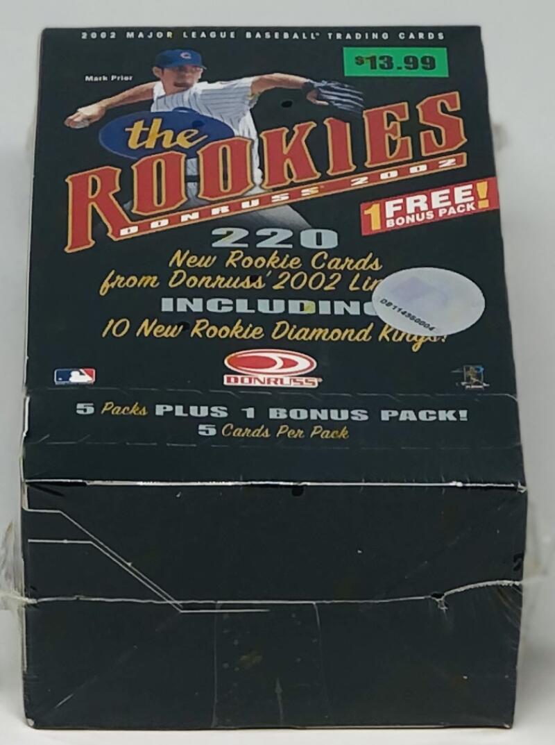 2002 Donruss The Rookies Baseball 6-Pack Blaster Box Image 2