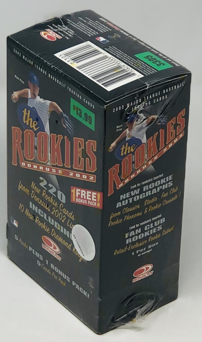2002 Donruss The Rookies Baseball 6-Pack Blaster Box Image 3
